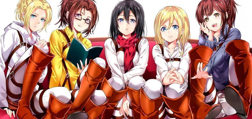 Кружка GeekLand Атака Титанов Attack on Titan девушки AT.02.67 AT.02.67 фото