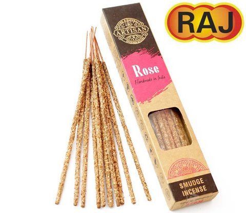Raj Artisan Smudge incense Rose Роза 2569390541 фото