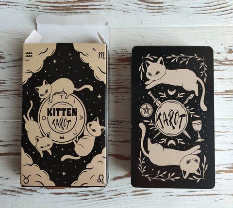 Карты Таро Котят Kitten Tarot 10.2х6 см 2569389116 фото