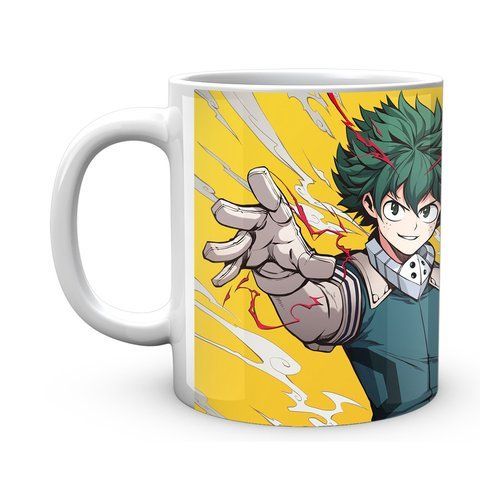 Кружка GeekLand Моя геройская академия My Hero Academia Деку на желтом фоне MHA 02.550 1683903007 фото