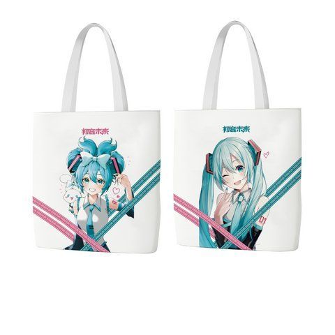 Шоппер еко-сумка Вокалоїд Хацуне Міку Vocaloid Hatsune Miku 36 см двосторонній 2881878101 фото