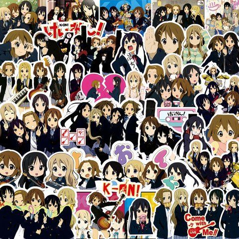 Стикерпак Кей-он! Набор наклеек GeekLand K-On! 75 штук 2897339838 фото