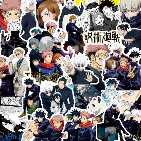 Стикерпак Магическая битва Набор наклеек GeekLand Jujutsu Kaisen 80 штук 2881878551 фото