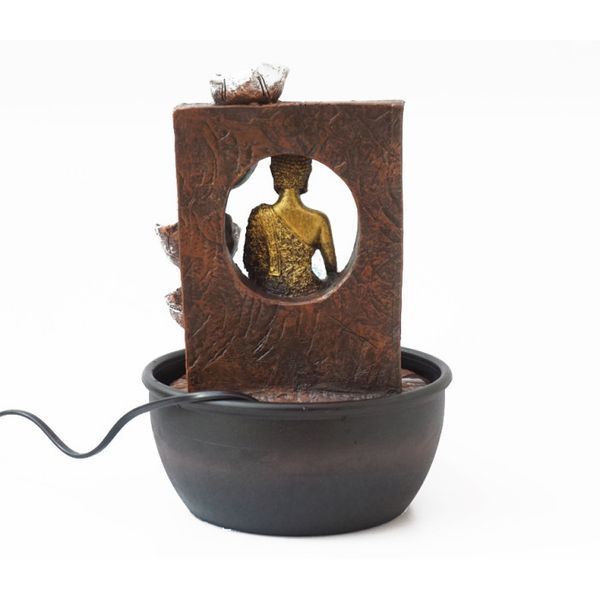 Кімнатний настільний фонтан з підсвічуванням Будда №10 9140257 фото