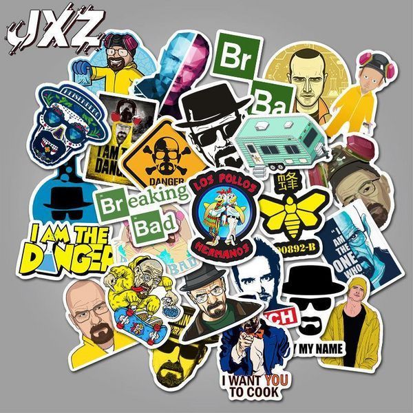 Стикерпак Во все тяжкие Набор наклеек GeekLand Breaking Bad 50 штук 2881874834 фото