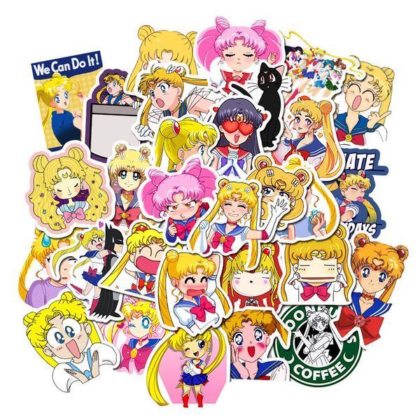 Стикерпак Сейлор Мун Набор наклеек GeekLand Sailor Moon 50 штук 2881880071 фото