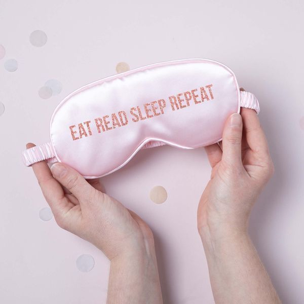 Маска для сну "Eat read sleep repeat", Рожевий, Pink, англійська BD-SLEEP-01 фото