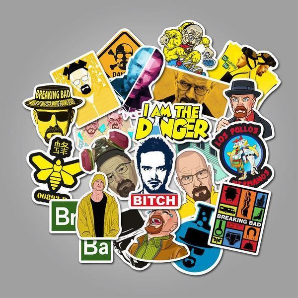 Стикерпак Во все тяжкие Набор наклеек GeekLand Breaking Bad 50 штук 2881874834 фото