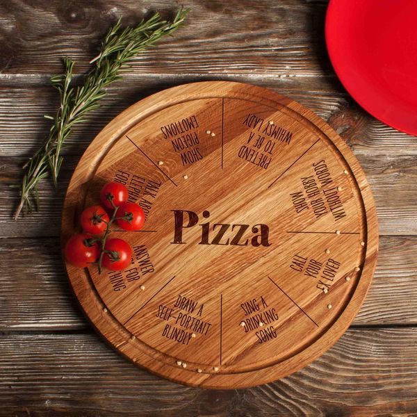 Доска для нарезки "Pizza Board Game", 25 см, английский 2603936295 фото