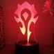 Акриловый 3D Светильник RGB Варкрафт Орда Warcraft Horde 18 см 3038965742 фото 1