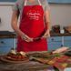 Фартух "Christmas cooking", Червоний, англійський 2603875872 фото 2