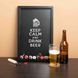 Рамка-копилка для пивных крышек "Keep calm and drink beer", Черный, английский 2603838470 фото 1