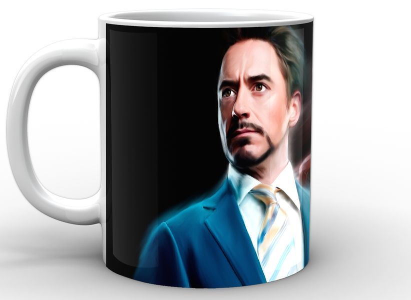 Кружка GeekLand белая Iron Man Железный Человек фан арт IM.02.047.344 1757923121 фото