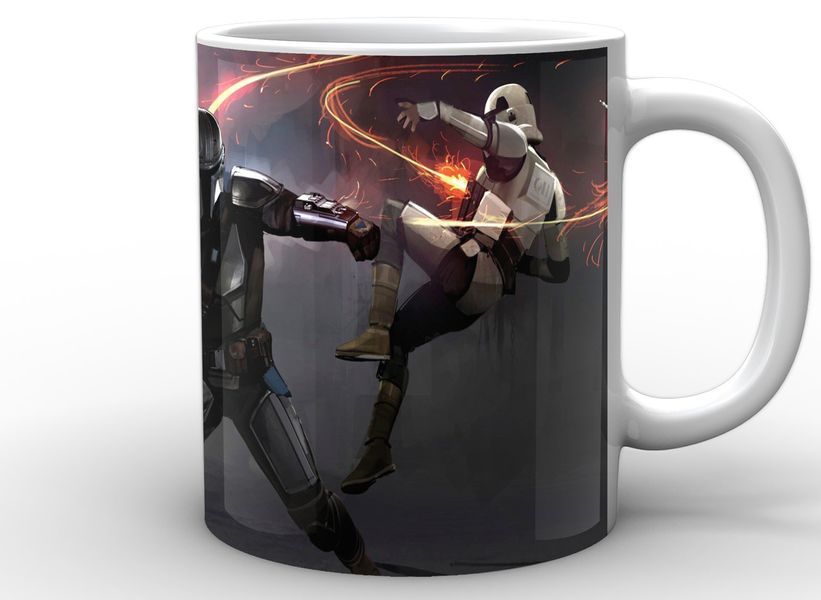 Кухоль GeekLand Зоряні війни Мандалорець битва Star Wars The Mandalorian TM.04.09 TM.04.09 фото